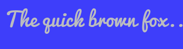 Image with Font Color BBBCBF and Background Color 3E3EFA